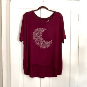 American Eagle Outfitters Soft & Sexy Tshirt in plum/burgundy
